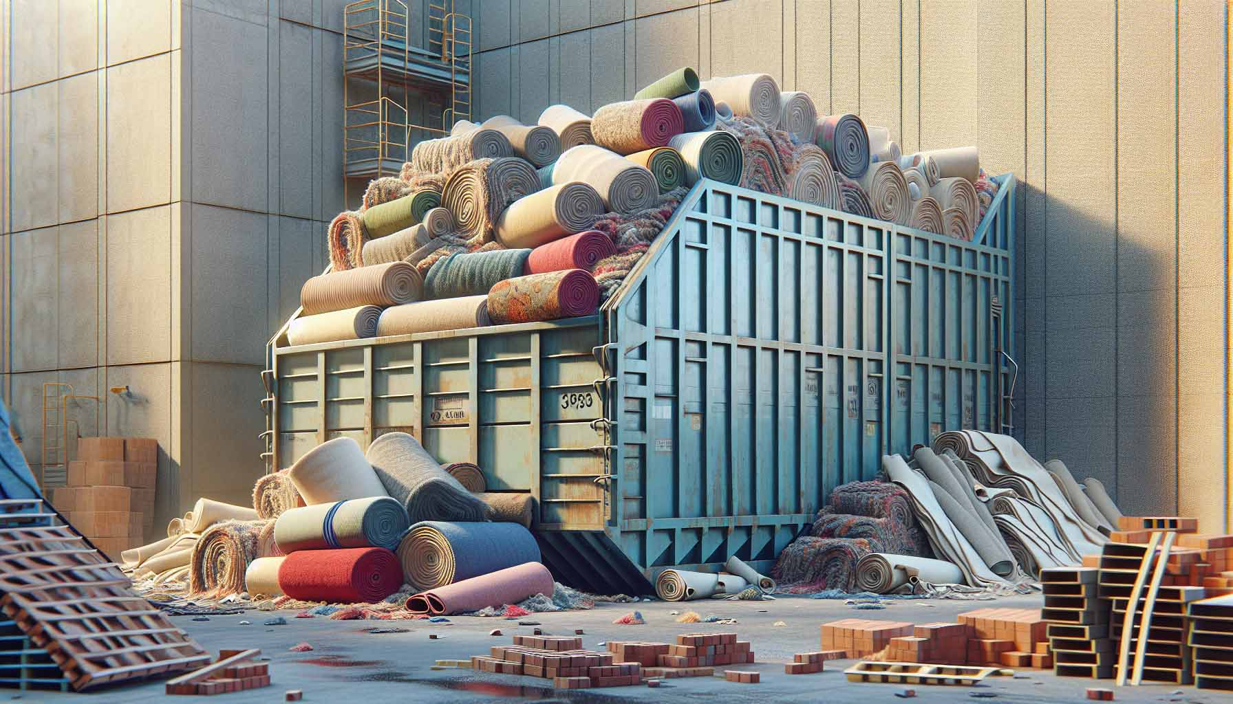 Dalton Compactor Carpet Dumpsters Alpha Waste Disposal